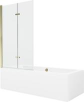 Vonia Mexen Cube su apdaila ir stiklo sienele, 180x80 cm + 100 cm (II)