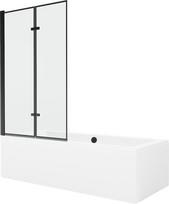 Vonia Mexen Cube su apdaila ir stiklo sienele, 180x80 cm + 100 cm (II)