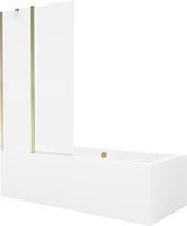 Vonia Mexen Cube su apdaila ir stiklo sienele, 180x80 cm + 100 cm