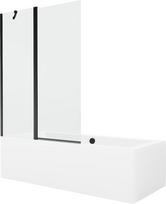 Vonia Mexen Cube su apdaila ir stiklo sienele, 180x80 cm + 120 cm