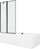 Vonia Mexen Cube su apdaila ir stiklo sienele, 180x80 cm + 100 cm