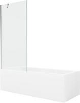 Vonia Mexen Cubik su apdaila ir stiklo sienele, 150x70 cm + 80 cm