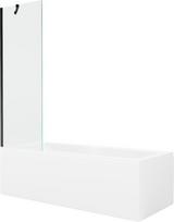 Vonia Mexen Cubik su apdaila ir stiklo sienele, 150x70 cm + 60 cm