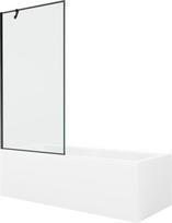 Vonia Mexen Cubik su apdaila ir stiklo sienele, 150x70 cm + 90 cm