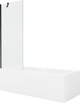 Vonia Mexen Cubik su apdaila ir stiklo sienele, 160x70 cm + 70 cm