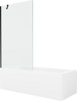 Vonia Mexen Cubik su apdaila ir stiklo sienele, 160x70 cm + 100 cm