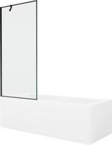 Vonia Mexen Cubik su apdaila ir stiklo sienele, 160x70 cm + 80 cm