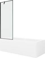 Vonia Mexen Cubik su apdaila ir stiklo sienele, 170x70 cm + 70 cm