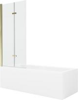 Vonia Mexen Cubik su apdaila ir stiklo sienele, 150x70 cm + 80 cm (II)