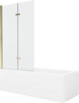 Vonia Mexen Cubik su apdaila ir stiklo sienele, 150x70 cm + 100 cm (II)