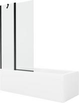 Vonia Mexen Cubik su apdaila ir stiklo sienele, 160x70 cm + 100 cm