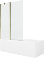 Vonia Mexen Cubik su apdaila ir stiklo sienele, 170x70 cm + 120 cm
