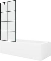 Vonia Mexen Vega su apdaila ir stiklo sienele, 150x70 cm + 80 cm