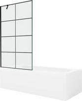 Vonia Mexen Vega su apdaila ir stiklo sienele, 160x70 cm + 100 cm