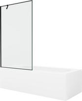 Vonia Mexen Vega su apdaila ir stiklo sienele, 180x80 cm + 100 cm