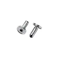 Blunt Bar Ends Alloy Pair Silver