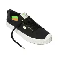 Cariuma OCA Low Shoes Black Canvas 43