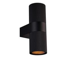 Nordlux - Lauko sieninis šviestuvas KYKLOP 2xGU10/25W/230V IP54 juoda