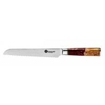Damasko plieno peilis Kamazaki KZI204KN, 20 cm, skirtas duonai