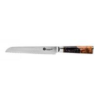 Damasko plieno peilis Kamazaki Bread KZI106KN, 20 cm, skirtas duonai