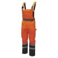 Šiltintas puskombinezonis,šviesą atspindintis,dydis:XL,oranžinis, XL