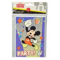 "Mickey Mouse" gimtadienio kvietimai su vokais, 5 vnt