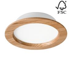 LED įleidžiamas lubinis šviestuvas WOODY SPOT LED/16,5W/230V 4000K ąžuolas ø 18,5 cm