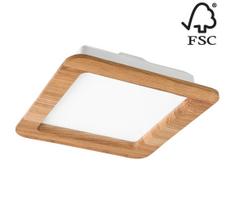 LED įleidžiamas lubinis šviestuvas WOODY SPOT LED/17W/230V 3000K ąžuolas 18,5x18,5 cm