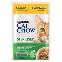 PURINA Cat Chow Sterilised Gig Chicken with Eggplant - drėgnas kačių ėdalas 85 g
