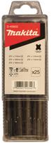 Grąžtų komplektas Makita D-40602, SDS-PLUS (5x110mm x5; 6x110mm x5; 6x160mm x5; 8x110mm x5; 8x160mm x5)
