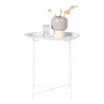 444244 Namo Nordic Anne šoninis staliukas 47 cm Apvalus Baltas