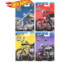 Hot Wheels 2024 Motorcycles Modeliukų rinkinys (Bad Bagger,BMW K1300R,R Ninet Racer,Honda Monkey Z50) (yra Sandėlyje)