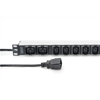 Digitus Socket Strip with Aluminum Profile, 10-way, IEC C20 plug | DN-95427 | 7 Sockets