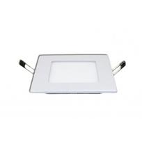 6W LED įmontuojama panelė, kvadratinė, su maitinimo šaltiniu, (3000K) šiltai balta