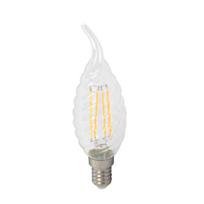 4W LED COG lemputė V-TAC, E14, susuktos žvakes formos, riesta, (4500K) dienos šviesa