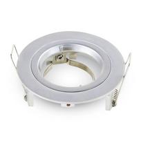 GU10 lemputės rėmelis V-TAC, apvalus, sidabro sp., Φ95 x 32 mm