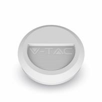 2W apvalus šviestuvas, baltas, IP65, 3000K