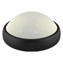 12W LED paviršinis šviestuvas V-TAC, ovalo formos, juodas, IP65, 3000K (šiltai balta)