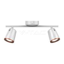 2 x 6W  LED sieninis šviestuvas V-TAC, baltas, 3000K (šiltai balta)