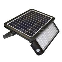 10W LED lauko šviestuvas V-TAC, su saulės baterija, juodas, 4000K (natūraliai balta)