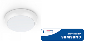 15W šviestuvas V-TAC, baltas, apvalus, su judesio davikliu, 4000K(natūraliai balta), SAMSUNG LED chip, IP65