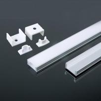 LED juostos profilis V-TAC, aliuminis, 2000x17.4x7mm, baltos spalvos.