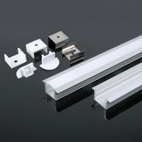 LED juostos profilis V-TAC, aliuminis, 2000x24.5x12.2mm, baltos spalvos.