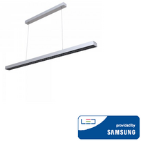 60W LED pakabinamas linijinis šviestuvas V-TAC, baltas, dimeriuojamas, 4000K (natūraliai balta), SAMSUNG LED chip