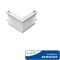 12W L formos jungtis, sidabrinė, išorinis kampas, 4000K (natūraliai balta), SAMSUNG LED chip