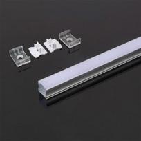 2m LED profilis V-TAC, 2000*17.2mm*15.5mm, paviršinio montavimo, baltas dangtelis.