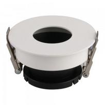 GU10 lemputės įmontuojamas rėmelis, apvalus, 80x42mm, baltos/juodos spalvos