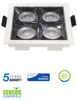 16W įleidžiamas šviestuvas, 4000K, baltas, SAMSUNG LED CHIP