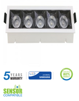 20W įleidžiamas šviestuvas, 5700K, baltas, SAMSUNG LED CHIP