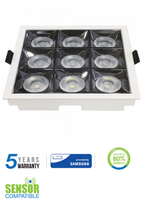 36W įleidžiamas šviestuvas, 2700K, baltas, SAMSUNG LED CHIP